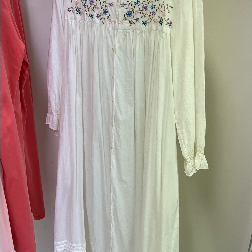 100% Cotton Long Sleeve Robe and Gown - 2 piece set